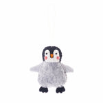 artic penguin animal ornament hand felted, stuffed and stitched with care by artisans in nepal