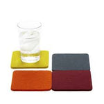 graf lantz colorful autumn felted wool coasters. made in CA USA