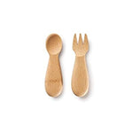 bambu bamboo baby's/toddler's fork and spoon set (12m+) made from organic bamboo