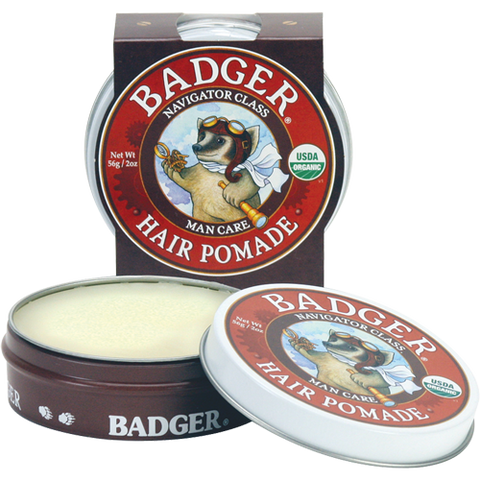 badger hair pomade is certified organic and 100% natural 
