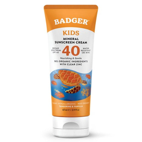 badger organic kids sport sunscreen clear zinc spf 40