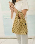 baby baggu bb print reusable shopping bag holds up to 50lbs. made from 40% recycled ripstop nylon