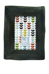 be home 4"x6" black reclaimed wood frame