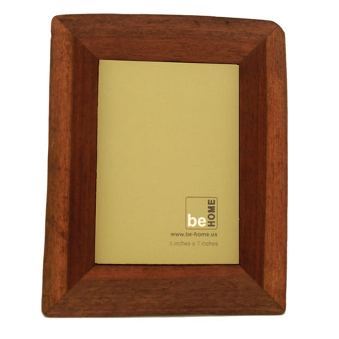 be home 5"x7" red reclaimed wood frame