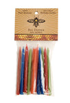big dipper wax works multi colored birthday candles are hand dipped 100% beeswax