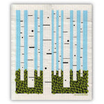 birch forest swedish dishcloth:  biodegradable & compostable dishcloth made of 70% cellulose/30% cotton & water-based inks