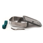 black + blum large stainless steel lunch box, ocean