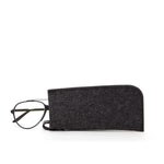 graf lantz charcoal merino wool eyeglass sleeve felt. made in CA USA