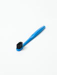 charcoal toothbrush, blue