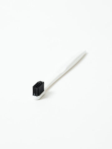 charcoal toothbrush, white