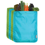 chicobag reusable moisture locking produce bag bachelor button (blue) locks in moisture to reduce wilting