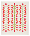 red branch berry dishcloth swedish dishcloth:  biodegradable & compostable dishcloth made of 70% cellulose/30% cotton & water-based inks