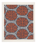 oval weave - red swedish dishcloth:  biodegradable & compostable dishcloth made of 70% cellulose/30% cotton & water-based inks