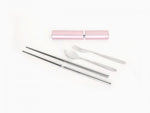 pink stainless steel cutlery set