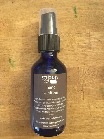 our 2 oz small-batch organic hand sanitizer meets the CDC's 60%+ alcohol content requirement -99% isopropyl alchohol