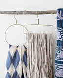fog linen brass scarf hanger