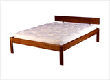 bedworks of maine, queen size yarmouth bed with headboard, aqua clear water-based low-VOC finish - floor model