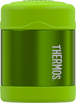 thermos funtainer stainless steel food jar 10oz lime keeps food warm (5 hours) and cold (9 hours). bpa free