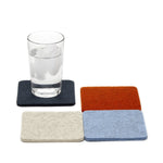 graf lantz colorful dawn felted wool coasters. made in CA USA