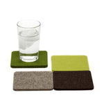 graf lantz colorful forest felted wool coasters. made in CA USA