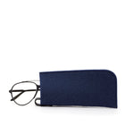 graf lantz marine merino wool eyeglass sleeve felt. made in CA USA