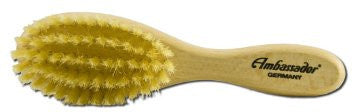 ambassador wooden baby hairbrush made in germany with natural boar bristles
