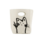 fluf classic lunch bag, hey cat