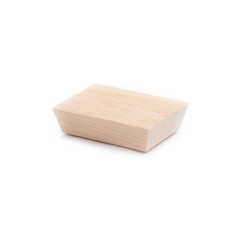 hinoki ridged soap dish