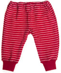 hocosa organic merino wool baby pants, red