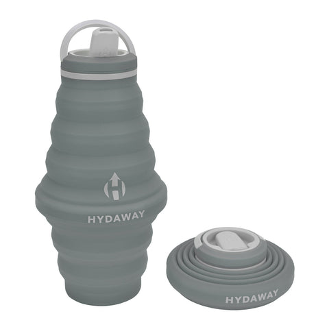 thunder hydaway 25oz water bottle is the collapsible, ultra-stashable, planet-friendly, go-anywhere way to stay hydrated