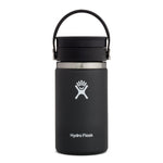 hydro flask wide mouth black 12 oz coffee with flex sip lid