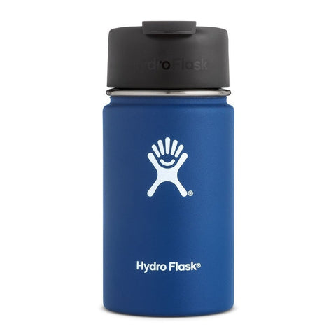 cobalt 12 oz wide mouth hydro flask bottle keeps liquids cold for up to 24 hours and hot up to 6. bpa-free 