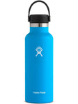 pacific 18 oz standard mouth hydro flask bottle keeps liquids cold for up to 24 hours and hot up to 6. bpa-free 