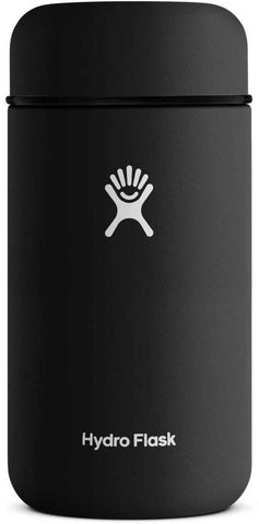 black 18 oz hydro flask food flask is perfect for keeping your soup hot on the go. made from food grade stainless steel and are BPA and phthalate free.
