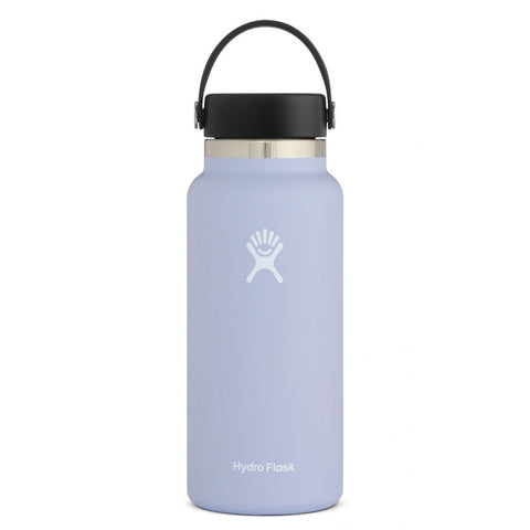 hydro flask fog 32 oz standard mouth bottle keeps liquids cold for up to 24 hours and hot up to 12. bpa-free