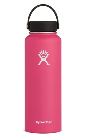 hydro flask wide mouth 40 oz with flex lid - flamingo