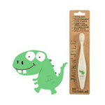 jack n' jill bio toothbrush dino compostable & biodegradable handle extra soft