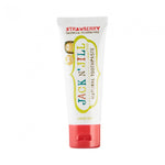 jack n' jill strawberry flavor natural toothpaste is rich in Xylitol and has calendula to soothe gums with no artificial preservatives