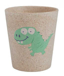 jack n' jill dino rinse/storage cup is made from bamboo & rice husks. BPA & PVC Free