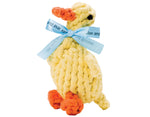 jax & bones daisy the duck large 7" rope toy is hand tied and dyed using non-toxic vegetable dyes. machine washable