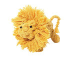 jax & bones larry the lion large 6" rope toy is hand tied and dyed using non-toxic vegetable dyes. machine washable