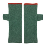 katie mawson felted wool fingerless gloves plain gloves verdigris 