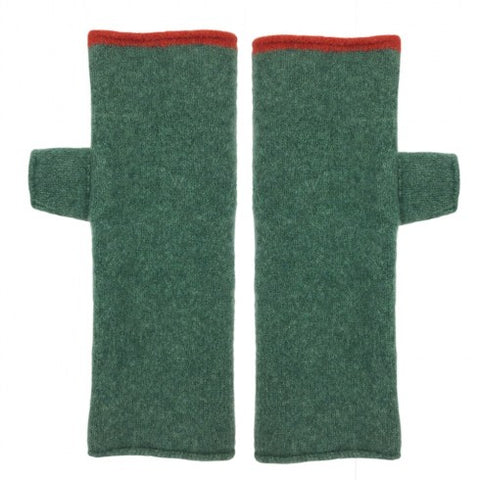 katie mawson felted wool fingerless gloves plain gloves verdigris 