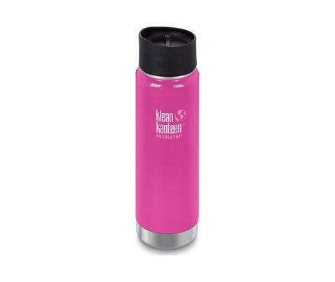 klean kanteen 20 oz insulated wide mouth with cafe top, wild orchid on sale