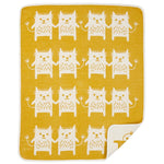 klippan children's blanket organic cotton chenille yellow little me