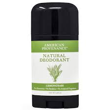american provenance lemongrass all natural deodorant has no aluminum, no harsh chemicals, no preservatives and no artificial fragrances