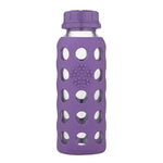 lifefactory glass bottle 9oz - grape flat top