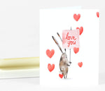love you bunny, loose leaves paper goods