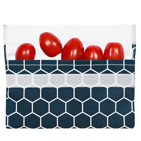 lunchskins reusable snack bag charcoal honeycomb