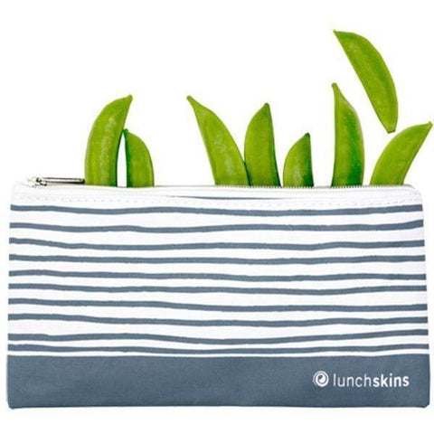 lunchskins reusable zippered snack bag blue geo